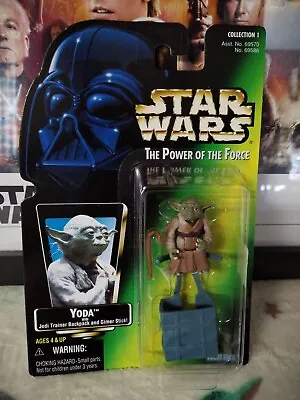 Buy Star Wars POTF Yoda Kenner Green Card Figure 1997 Kenner • 12.99£
