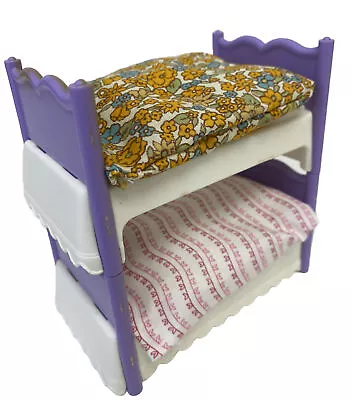 Buy Fisher Price Loving Family Dolls House Furniture  2 Beds / Bunk Bed Set Vgc • 17.99£