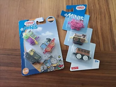 Buy BNIB 6 Thomas And Friends Minis 4cm~Fisher-Price~Classic 2 Packs Of 3 Trains • 14.95£