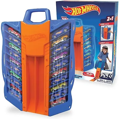Buy Hot Wheels 2-in-1 Launcher Storage Car Case - Stores Up To 20 Cars • 24.99£