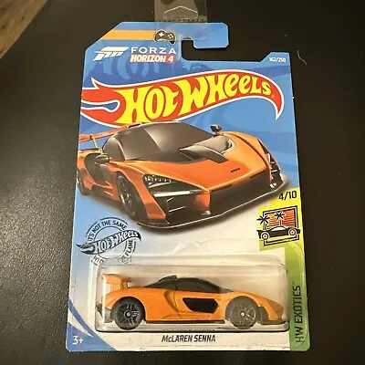 Buy Hot Wheels McLAREN SENNA Orange Forza Horizon 4 Long Card • 8.49£