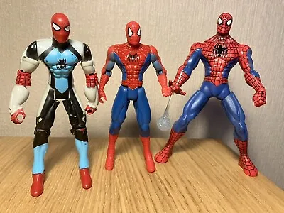 Buy Marvel Spiderman 5-6  Inch 3 Figure Bundle Toybiz And Hasbro From 1997 To 2010 • 14.99£