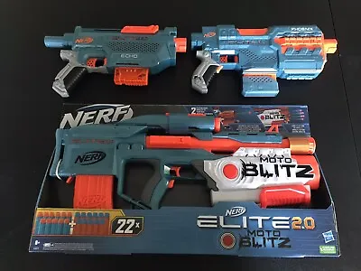 Buy NERF BUNDLE - Nerf Elite 2.0 Motoblitz CS-10 Blaster, Phoenix, Echo • 28.95£