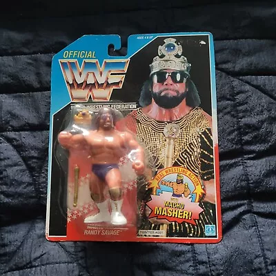 Buy WWF Hasbro Macho King Series 2 Macho Man Randy Savage MOC Protective Case • 250£