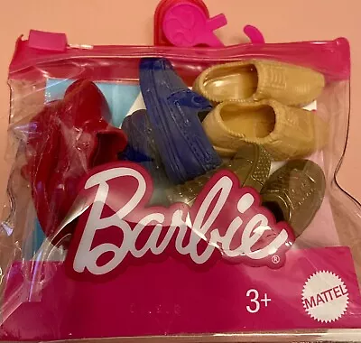 Buy Barbie Ken Shoe Assortment Set Of 4 New Kids Childrens Toy (Box Damaged) • 3.99£