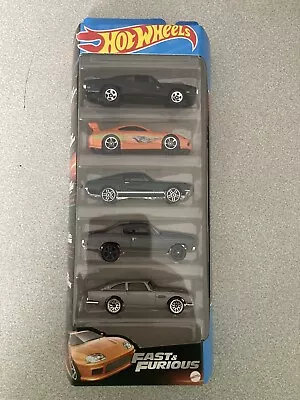 Buy Hot Wheels 2023 Fast And Furious 5 Pack. New Collectable Toy Model Cars.  • 14.50£