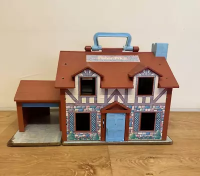 Buy Vintage Fisher Price Play Family Tudor House 952 Little People 1969 1980  • 14£