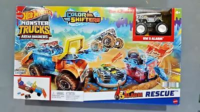 Buy Hot Wheels Monster Trucks Arena World Smashers Color Shifters 5-Alarm Rescue New • 25£