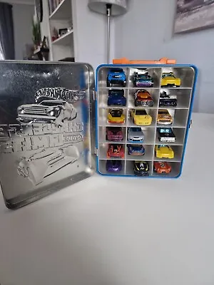 Buy Hot Wheels Cars Collecting Case Die Cast Vehicles Storage Carry Tin Holds+18 Car • 17.99£