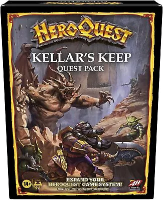 Buy Avalon Hill HeroQuest Kellars Keep Expansion, Ages 14 And Up 2-5 Players, Requi • 23.21£