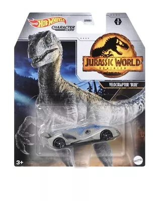Buy Hot Wheels® Character Cars Jurassic World Dominion Velociraptor Blue • 12.99£