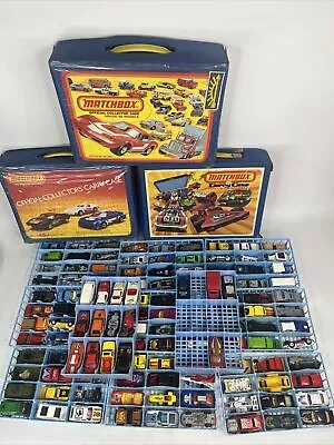 Buy Matchbox Official Collectors 3 Carry Cases W Trays 130 Cars Matchbox Hot Wheels • 96.50£