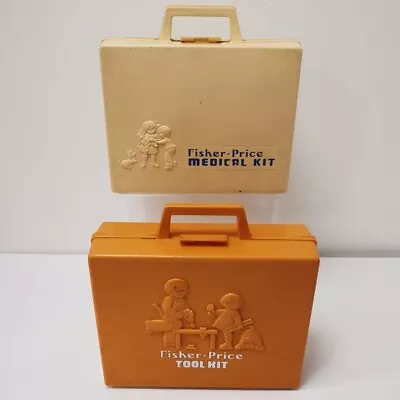 Buy Fisher Price Tool Kit 924 & Medical Kit 936 Vintage Toys In Case 1977 RMF04-GB • 7.99£