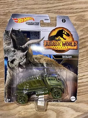 Buy Hot Wheels Jurassic World Dominion Character Car Triceratops New & Sealed • 7.50£
