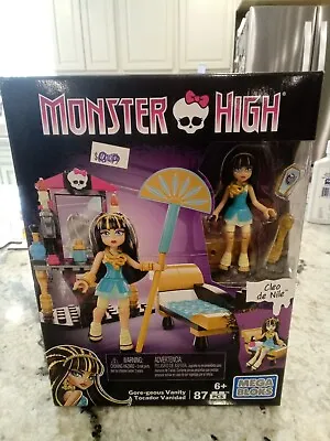 Buy Mega Bloks Monster High Cleo De Nile Vanity Building Kit • 14.17£