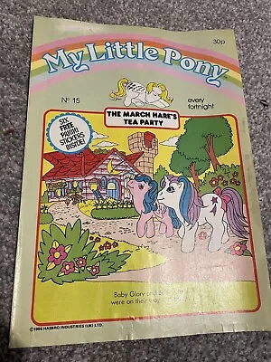 Buy Vintage G1 My Little Pony UK Magazine Comic Issue 15 The March Hare’s Tea Party • 6£