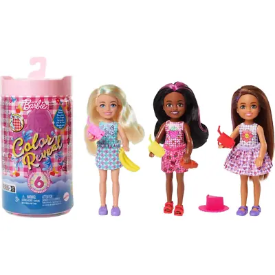 Buy Barbie Chelsea Dolls Colour Reveal Small Doll With 6 Surprises (Box Damaged) • 8.99£