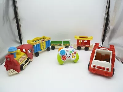 Buy Vintage Fisherprice Push Along Circus Train Truck  Laugh & Learn Game Controller • 10.33£