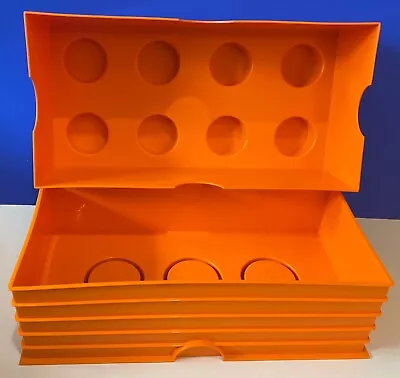 Buy LEGO Large Storage Box 8 Dot 4x2  Brick Block Stackable Orange • 19.99£