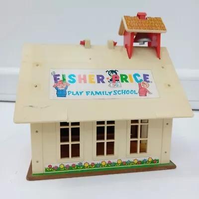 Buy Fisher Price Play Family School 923 Vintage 1971 & Figures No Alphabet FLT07-TT • 7.99£