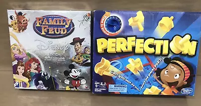 Buy 2016 Family Fun Board Game Lot Of 2 Disney Family Feud & Hasbro Perfection • 33.63£