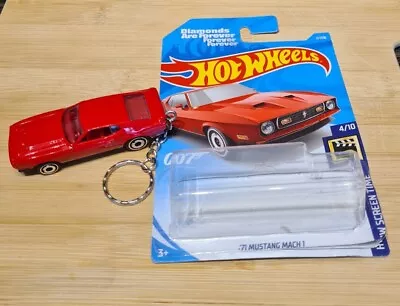 Buy Hot Wheels 1971 Mustang Mach 1 Keyring James Bond 007 • 9.99£