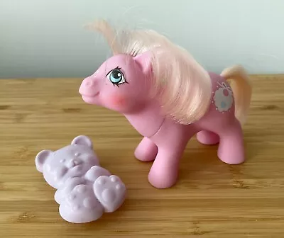 Buy My Little Pony Baby Tiddlywinks Vintage Hasbro 1985 W/Orig Teddy Bear Brush Exc • 14£