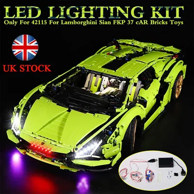 Buy UK LED Light Lighting Kit For LEGO 42115 For Lamborghini Sian FKP 37 Bricks Toys • 15.19£