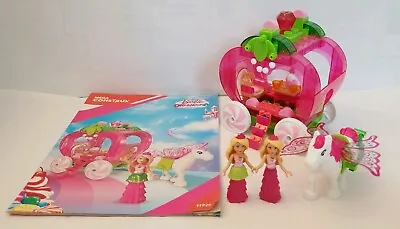Buy FFP26 Mega Construx Barbie DreamTopia Strawberry Carriage + 1 Extra Barbie • 28.41£