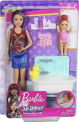Buy Barbie - Playset Babysitters - Babysitting Skipper - Accessories - Bathroom - Mattel • 22.22£