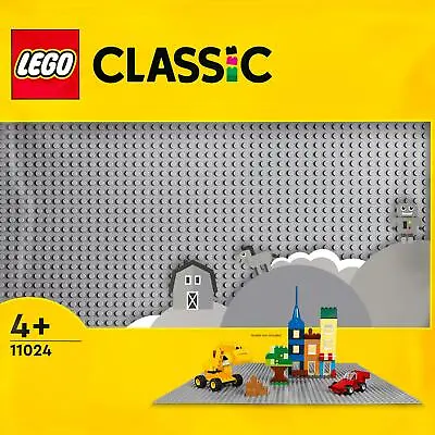 Buy LEGO 11024 Baseplate Classic Grey 48x48 Stud Layout 38cmx38cm Ages 4+ • 11£