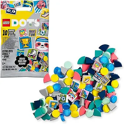 Buy LEGO 41958 DOTS Extra DOTS Series 7 - SPORT Tiles Set For Bracelets, Room Déco • 4.45£