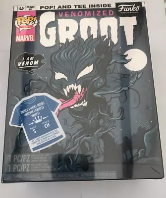 Buy Funko Pop Marvel Pop Tees 511 Venomized Groot & Small S T-shirt New & Sealed • 17.95£