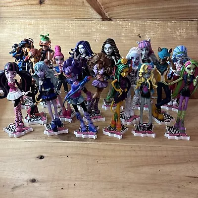 Buy Monster High Figures Lot 17 Bundle 16cm With Mattel Stands • 123.01£