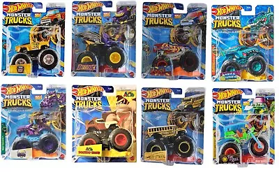 Buy Hot Wheels 2023 Die-cast Monster Trucks 1:64 Scale 8 Different Vehicles Mattel • 10.99£
