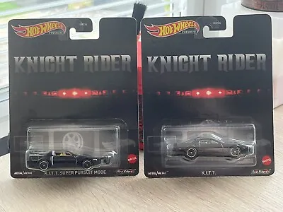 Buy Hot Wheels Pop Culture Premium Knight Rider KITT & KITT Hot Super Pursuit Mode • 22.50£