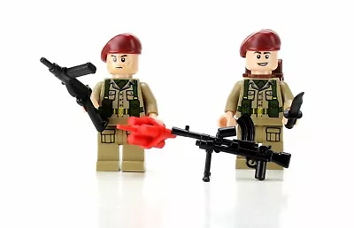 Buy British SAS 2 WW2 Special Armed Services Soldiers Made With Real LEGO® Minifures • 21.22£