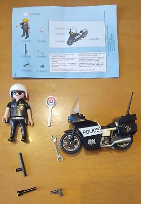 Buy Playmobil 5648 City Action Police Officer Motorcycle Complete With Description  • 5£