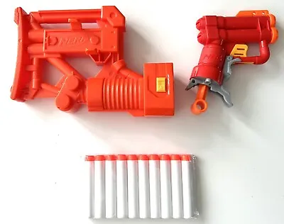 Buy Nerf Zombiestrike Shoulder Stock With Pull Out 2 Shot Jolt Blaster New Darts • 12.99£