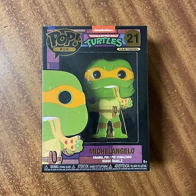 Buy Funko POP! Michelangelo Teenage Mutant Ninja Turtles Large Enamel Pin #21 New • 12.99£