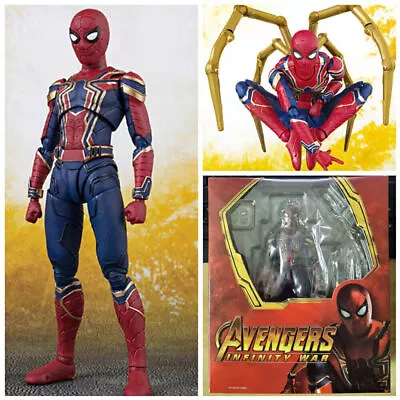 Buy Avengers 3 Infinity War Spiderman Action Figure S.H. Figuarts Iron Spider Gift; • 23.69£