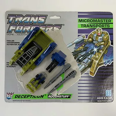 Buy Vintage 1988 Hasbro Transformers G1 Roughstuff Micromaster Transports + Cardback • 11.50£
