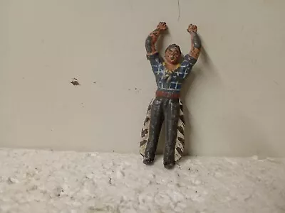 Buy 1/32 Vintage  Wild West Cowboy  With Hands In  The Air Surrenderi- Maker Unknown • 1.99£