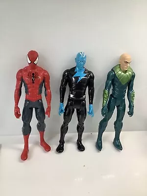 Buy Marvel Spider-Man, Vulture  & Electro Action Figures 12  30cm Hasbro • 3.99£