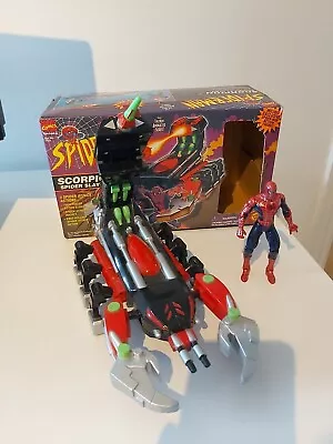 Buy 1994 TOY-BIZ Marvel Scorpion Spider Slayer Robot Spiderman Slayer Action Figure • 9£