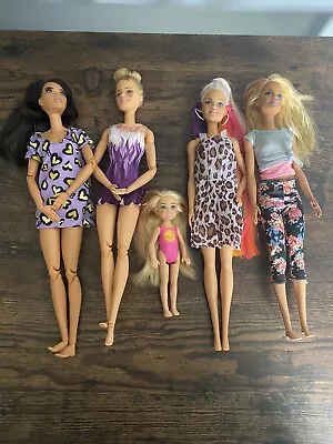 Buy 5 Barbie Action Figures Dolls • 9.99£