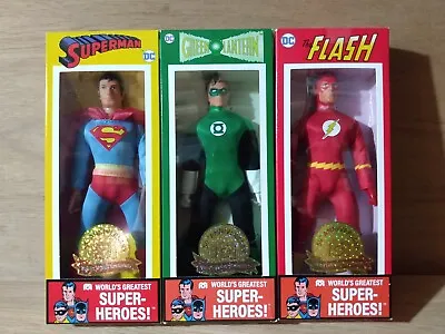 Buy Mego 50th Anniversary WGSH Action Figure Lot BNIB Boxed Lantern Flash Superman • 150£