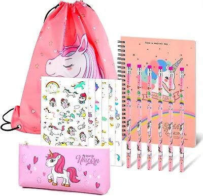 Buy Unicorn Stationery Set For Girls -Toys Gift Sets For Girls Ages 5 6 7 8 9 Years& • 10.69£