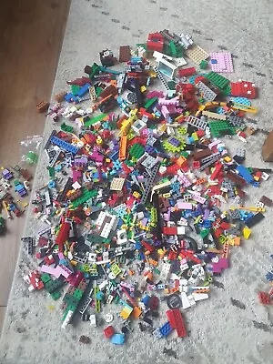 Buy Genuine Lego Bundle Mixture Bricks Parts Pieces Minecraft Plus Mini Figures  • 26£