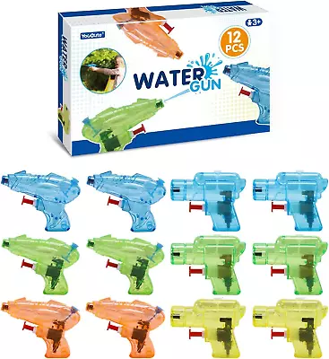 Buy 12 Packs Water Gun Pistol For Kids Squirt Toys Party Bag Filler Party Favours Ou • 11.71£